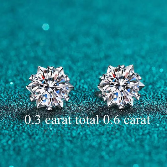 Moissanite Earring (PASSES DIAMOND TESTER)